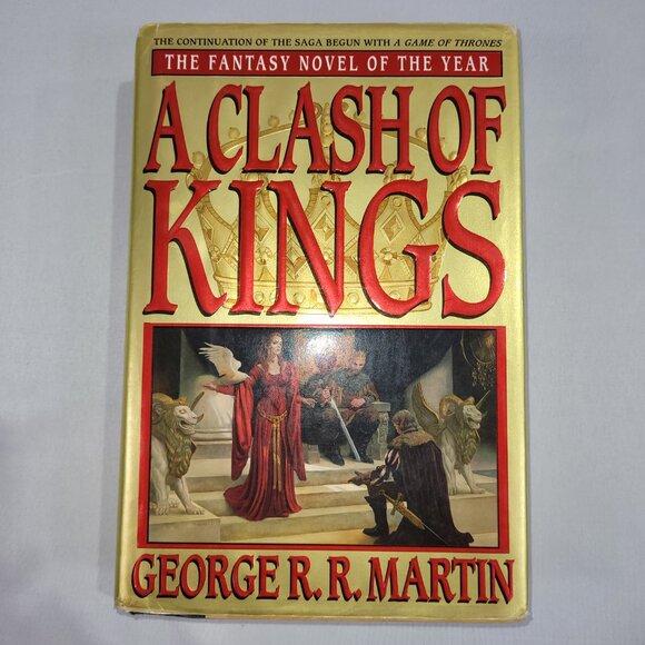 George R R Martin A Clash of Kings Hardcover Book Game of Thrones Song Fire Ice - Picture 1 of 3